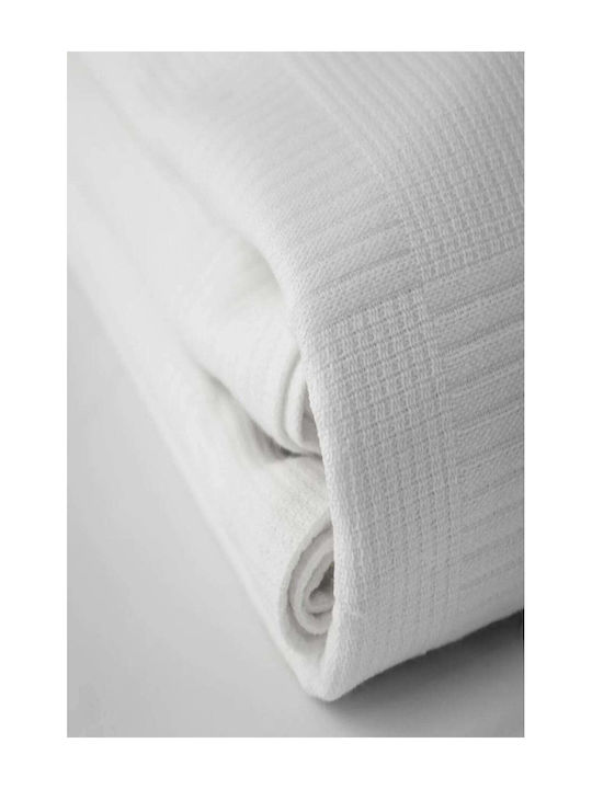 SteweHome Pique Single Blanket 160x230cm White