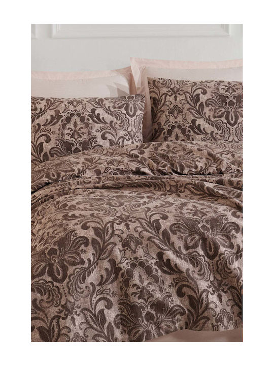 SteweHome Κουβέρτα Πικέ Μονή 160x230εκ. Καφέ