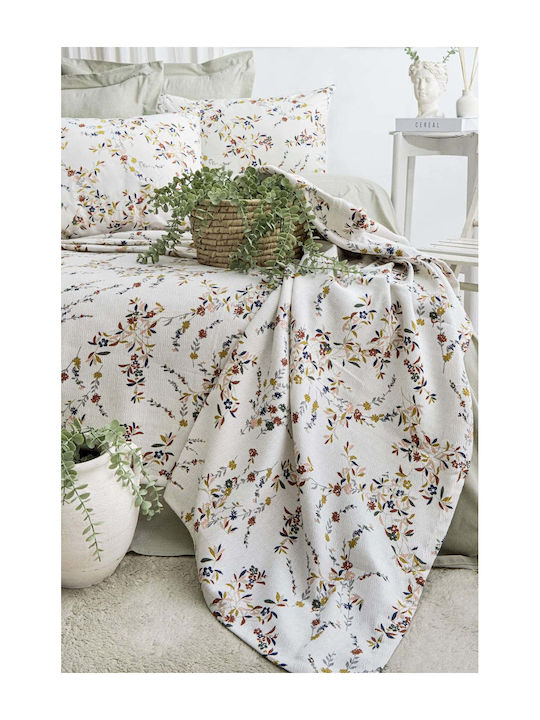 SteweHome Κουβέρτα Πικέ Μονή 160x230εκ. Λευκή