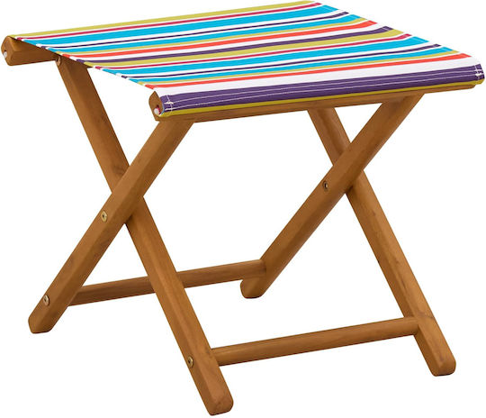 vidaXL Wooden Outdoor Chair Multicolour with Cushion 4 Pieces 67.5x113x103cm