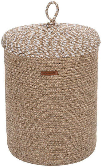SteweHome Dekoratives Korbweide Körbe mit Deckel & Griffen Beige 36x45cm