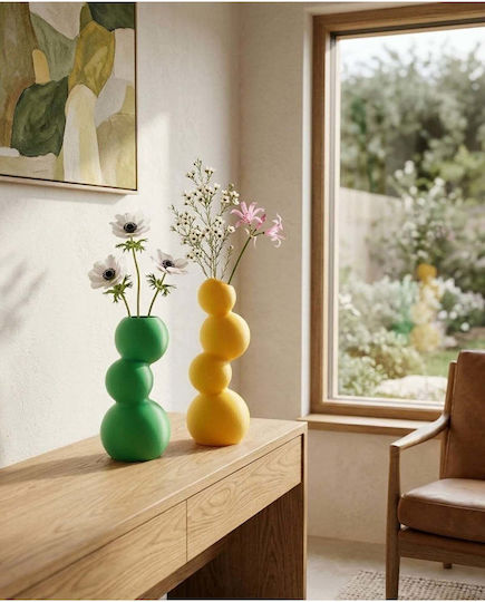 SteweHome SteweHome Set Dekorative Kunststoffvasen Gelbe Y20cm