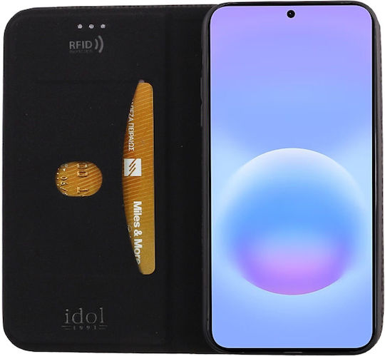 Idol 1991 Elite Case Samsung A57 5G A576 6.7in Anti-RFID Book Stand Black