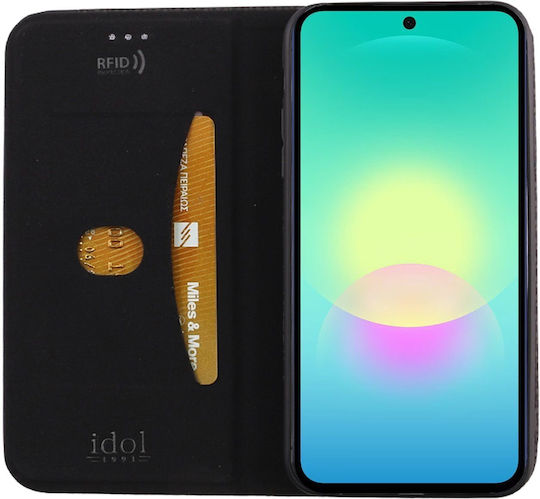 Idol 1991 Elite Samsung A27 5G A276 6.7in Anti-RFID Book Stand Black