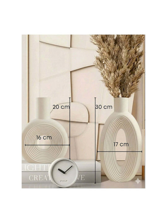 SteweHome Set Vaze Decorative Albe