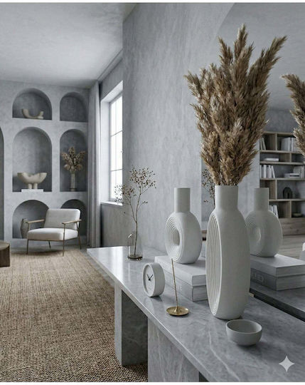 SteweHome Set White Decorative Vases