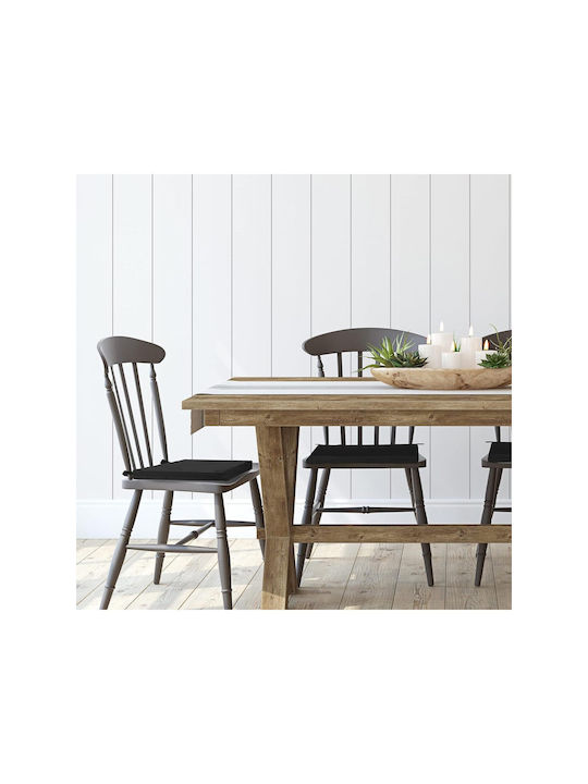 SteweHome Garden Chair Cushion Black 4 Pieces 40x40 cm