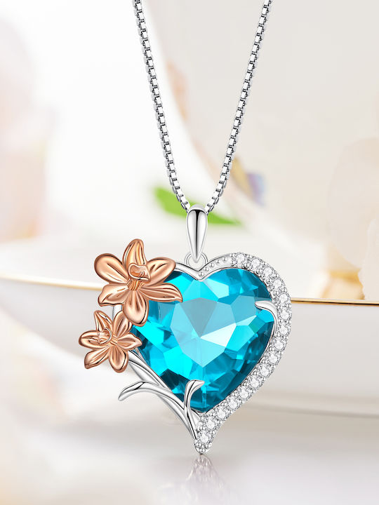 Trusky Charm Herz aus Silber mit Zirkon