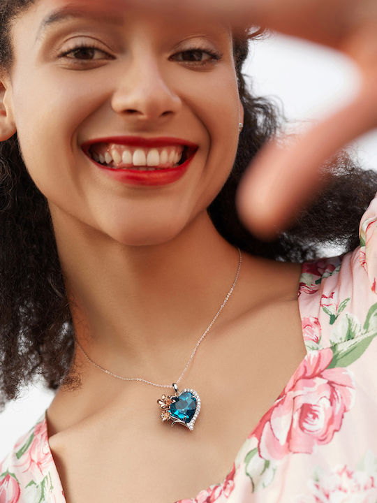 Trusky Charm Herz aus Silber mit Zirkon