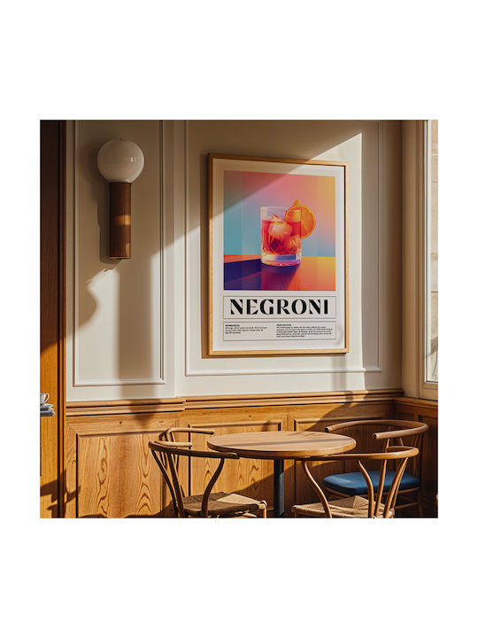 Poster Negroni Cocktail Pst25471 30cm X 40cm-71117pd155157