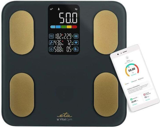 ETA Smart Cantare De Baie 200kg Cu Bluetooth Neagră