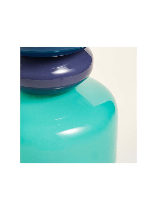 SteweHome Decorative Multicolour Glass Vase