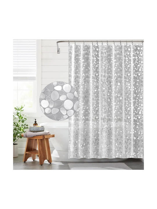Cortină de duș 180x200cm Transparentă