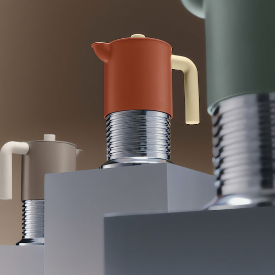 Alessi Espressokocher Für Den Herd Grau