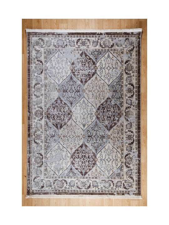 Klonaras Oska 1372 Χαλί Ορθογώνιο με Κρόσια Lila 133x190cm