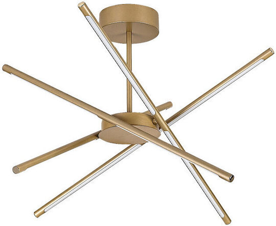 Rabalux Ceiling Light Gold LED With Warm White Light 28x28cm