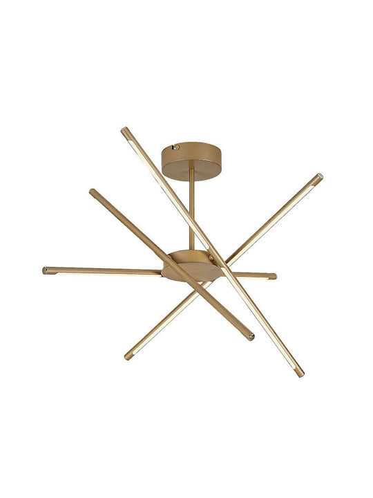 Rabalux Ceiling Light Gold LED With Warm White Light 28x28cm