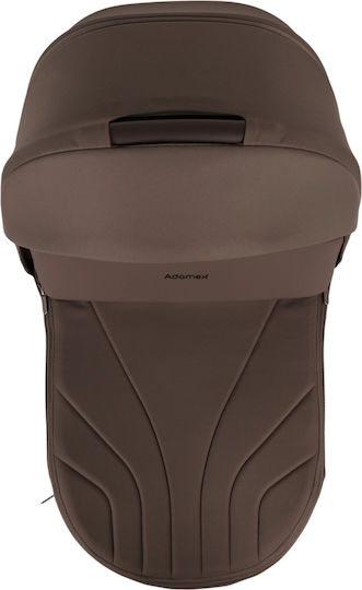 Adamex Como Reversible 2 in 1 Baby Stroller Suitable for Newborn Chocolate Fango 11.3kg