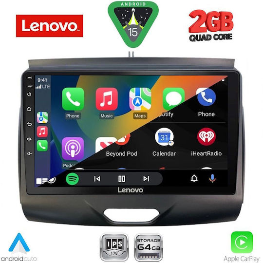 Lenovo Sistem Audio Auto Pentru Ford Ranger 2015-2018 Bluetooth USB Wi-Fi GPS Apple CarPlay Android Auto Cu Ecran Tactil 9"