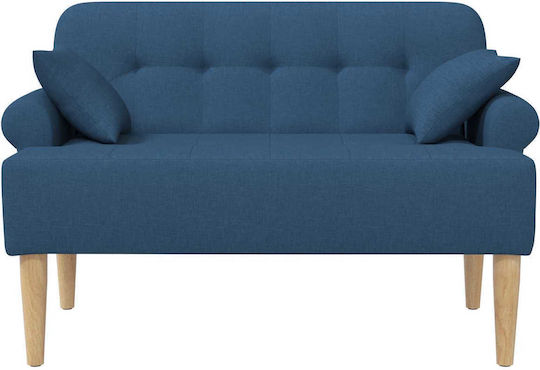Canapea Cu Două Locuri Albastră 120x65x79cm