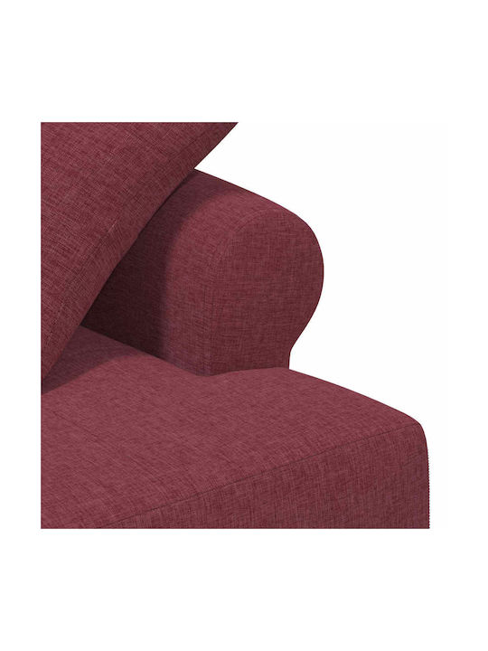 Two-Seater Couch Red 120x65x79cm