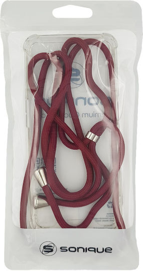 Silicone Case Cord Sonique Armor Clear Xiaomi Xiaomi 17 5g Burgundy