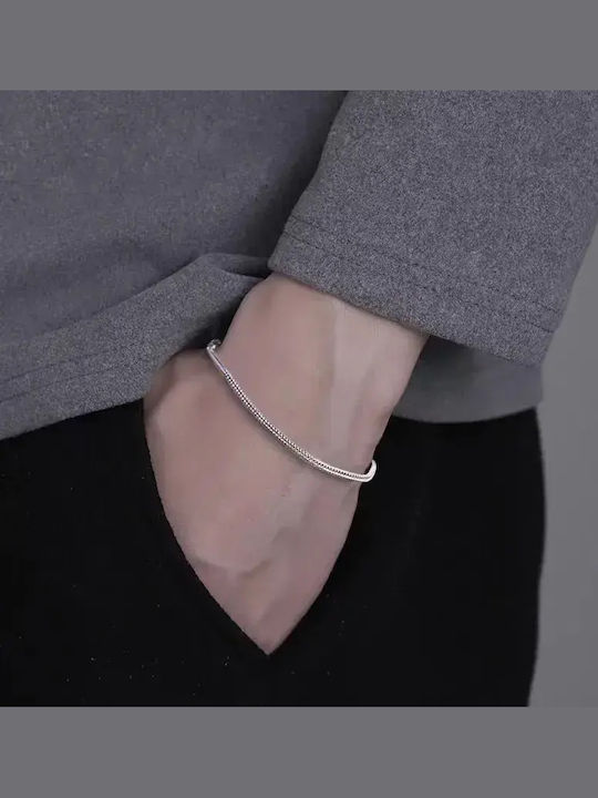 Ανδρικό Βραχιόλι Αλυσίδα από Ατσάλι 17cm