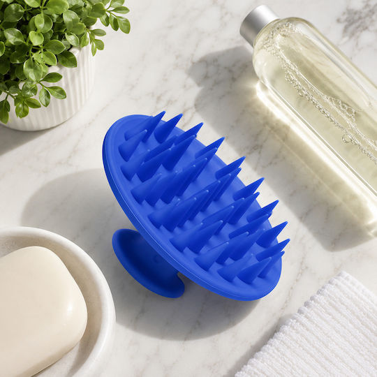 Femmit Scalp Massage Brush Soft Silicone Tips Blue