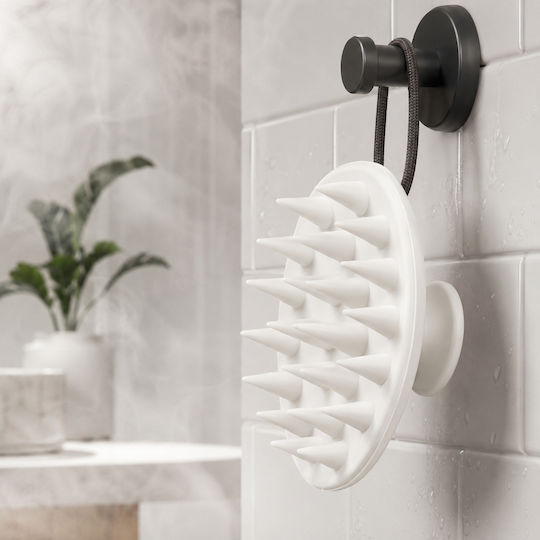 Femmit Head Scalp Massage Brush Soft Silicone Tips White