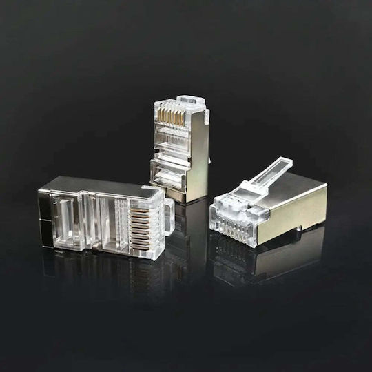 Qoltec RJ-45 Plug 100 pcs Gold 54554