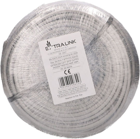 Extralink S/FTP Cat.7 (10Gbps) Network Cable Ethernet 100m