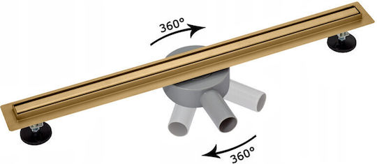 Hydrosan Shower Siphon with 7mm Outlet and Size 100x7cm