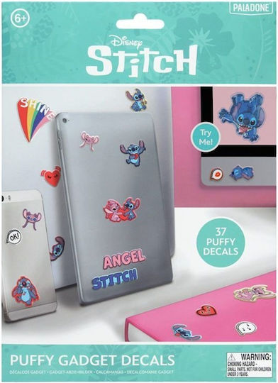 Paladone Disney Stitch Puffy Gadget Decals 3D Stickers 37 Pieces Mobile Laptop & Console PP13253LS