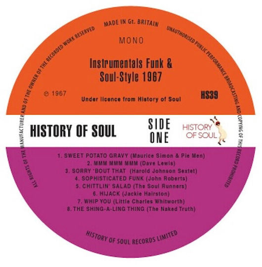 Various Funk & Soul Instrumentals 1967 Vinyl