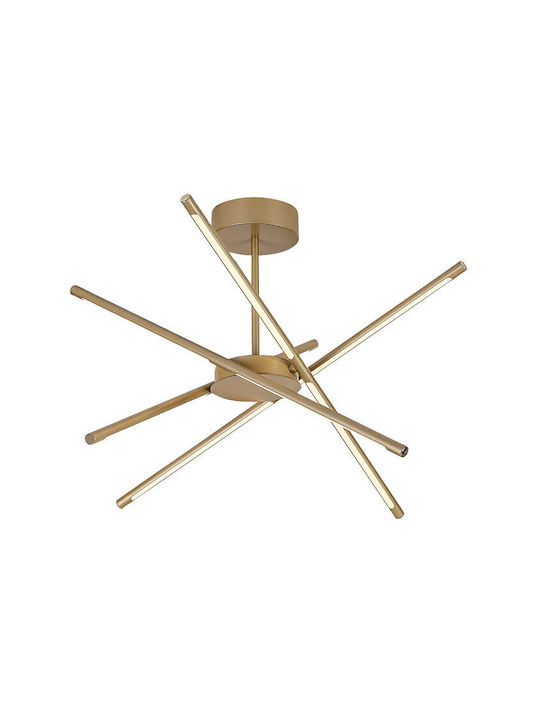 Rabalux Ceiling Light Gold LED With Warm White Light 28x28cm