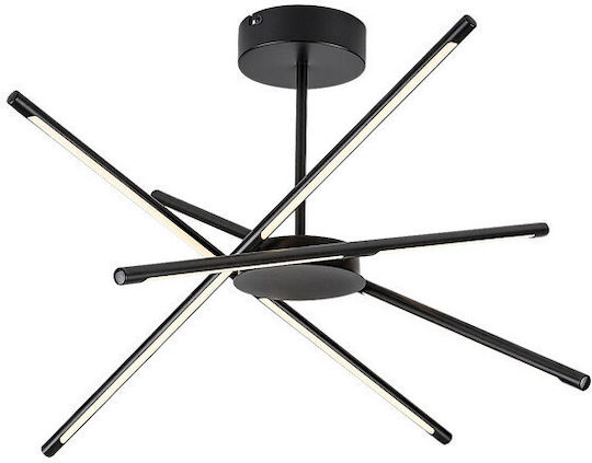 Rabalux LED Ceiling Light Black 28x28cm Rabalux LED Ceiling Light Black 28x28cm