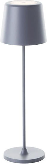 Brilliant Metal Lampă de masă LED cu Abajur Gri și Bază Brilliant Metal Lampă de masă LED cu Abajur Gri și Bază