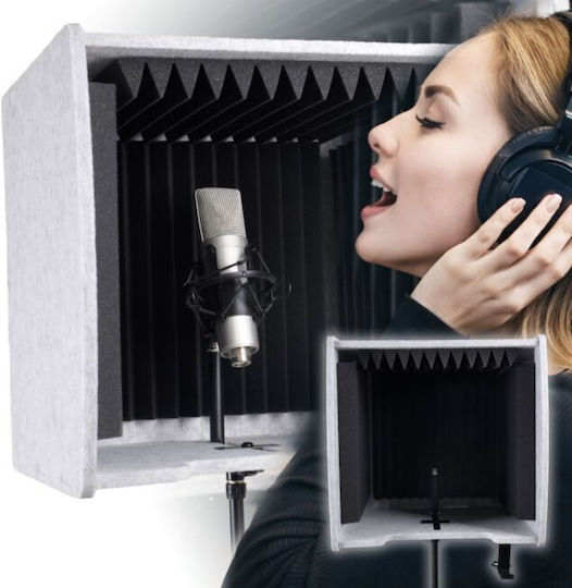 Dna Studio Box Acoustic Isolation Booth Portable Foldable Studio Screen Microphone Filter Soundproofing Cover Mounting Sleeve 5/8" Microphone Stand Adapter
