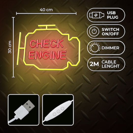 Neon Dekoratives Tischlampen Plexi LED