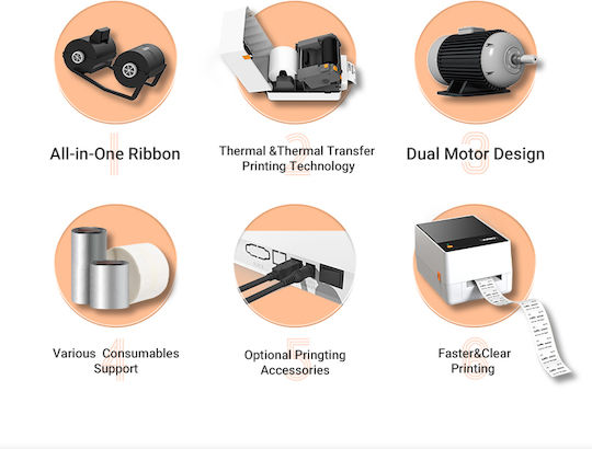 AIMO Aimo T200 Etikettendrucker Thermotransfer USB, Serial, Ethernet, Parallel 203 dpi