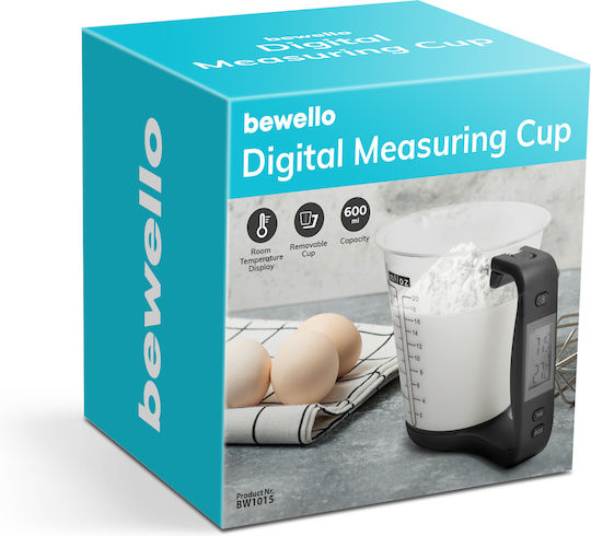 Alista Home Cântar de bucătărie digital cu cană gradată până la 1kg