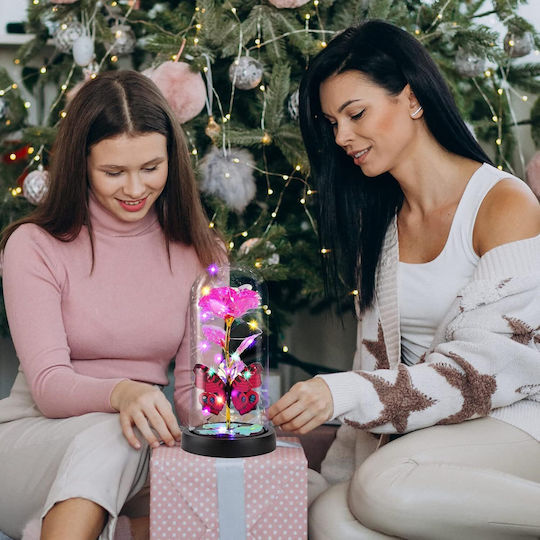 Ewige Led Rose Im Glas Leuchtend Schöne Romantische Geschenk Rosa