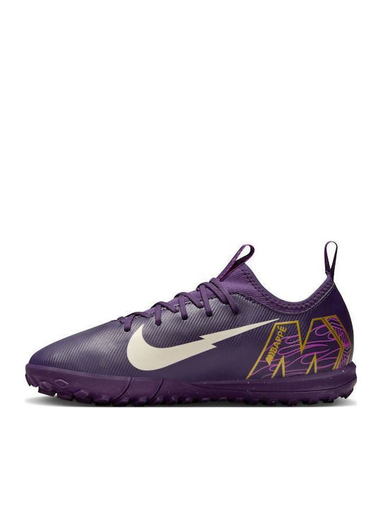 Mercurial Vapor 16 Academy Kylian Mbappé TF Ghete De Fotbal Pentru Copii Cu Talpă Cu Crampoane Violet Intens / Fildeș Pal