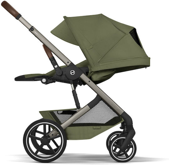 Cybex Balios S Lux Reversible 2 in 1 Baby Stroller Suitable for Newborn Moss Green 11.2kg