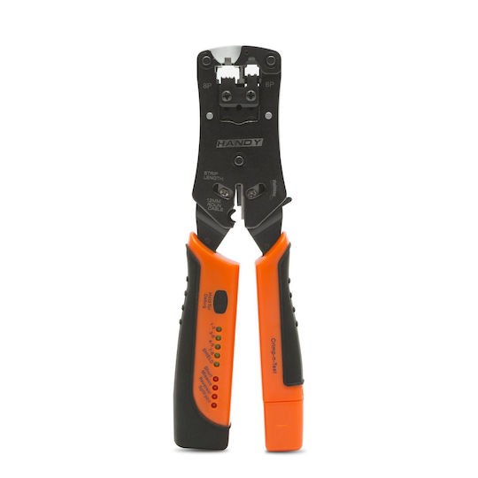 Alista Home Presa de sertizat pentru mufe de rețea RJ12 RJ11 RJ45 RJ22 cu mecanism cu clichet Lungime 220mm