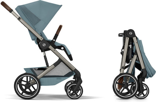Cybex Balios S Lux Reversible 2 in 1 Baby Stroller Suitable for Newborn Stormy Blue 11.2kg
