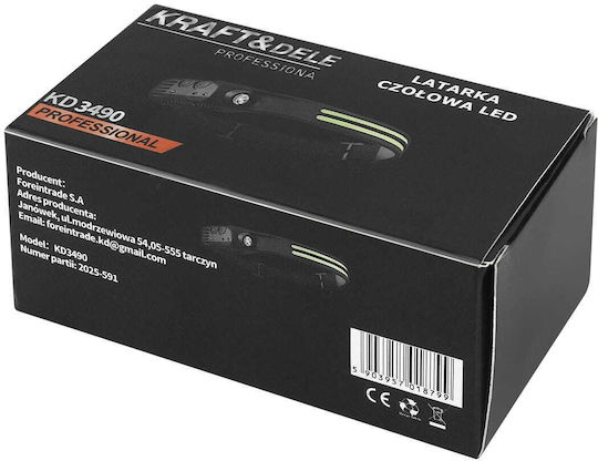 Kraft & Dele Rechargeable LED Head Flash Light