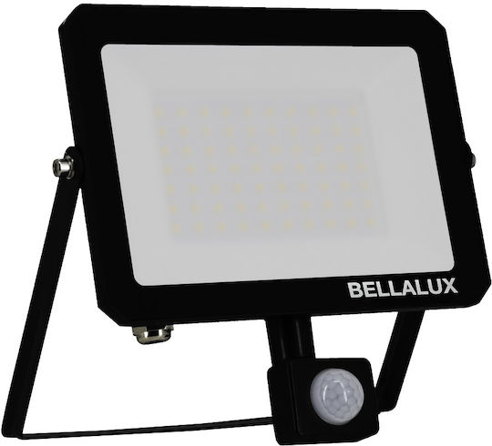 Bellalux Waterproof LED Flood Light 50W Cold White 6500K With Motion Sensor IP65