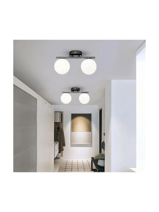 Luminastar Πλαφονιέρα Οροφής 35εκ. Μαύρη
