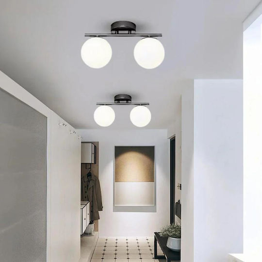 Luminastar Πλαφονιέρα Οροφής 35εκ. Μαύρη
